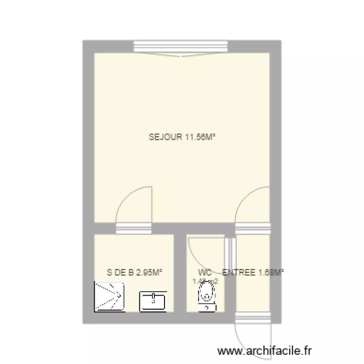 derville studio. Plan de derville studio. Plan de