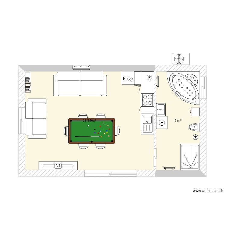 pool house 2021 bis. Plan de 0 pièce et 0 m2
