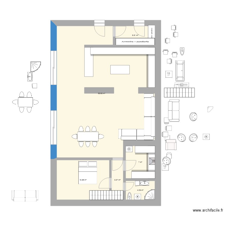 yen a marre. Plan de 0 pièce et 0 m2