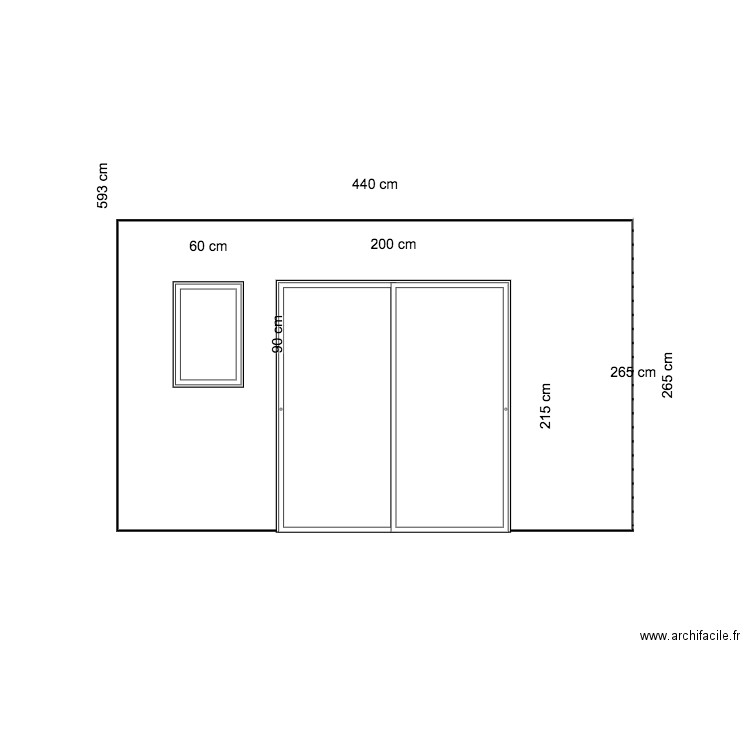 PLAN facade ouest extension. Plan de 0 pièce et 0 m2