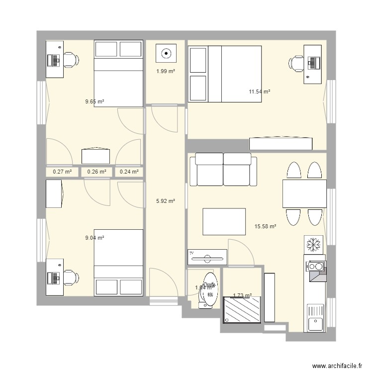 Av Léon Blum. Plan de 0 pièce et 0 m2