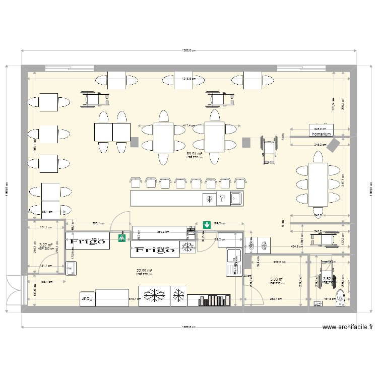 donatien malo 01. Plan de 5 pièces et 125 m2