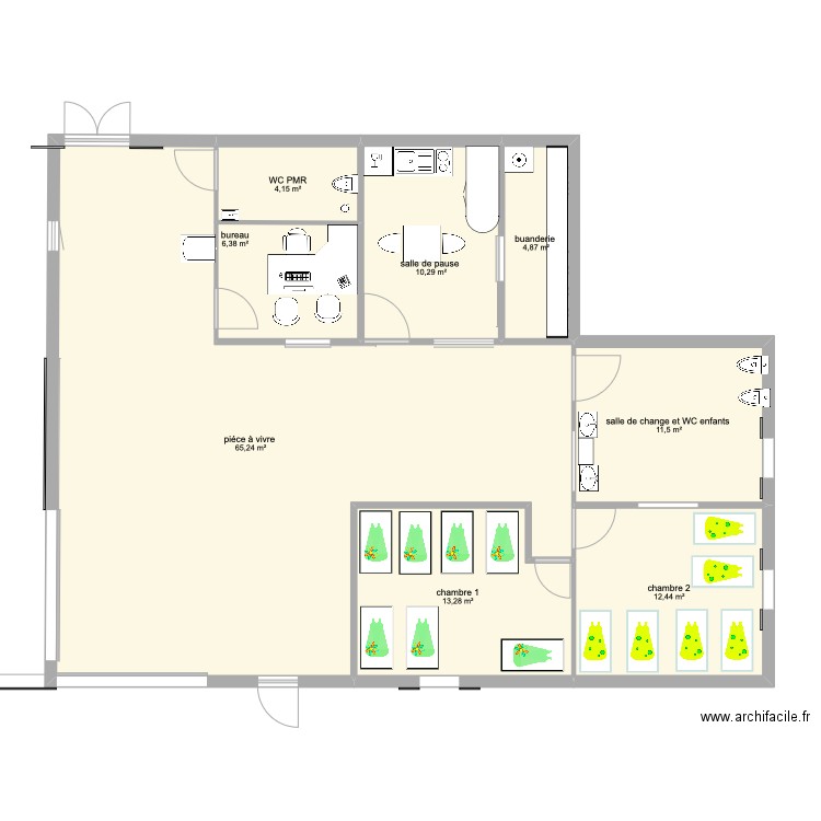 MICRO CRECHE Machilly . Plan de 0 pièce et 0 m2
