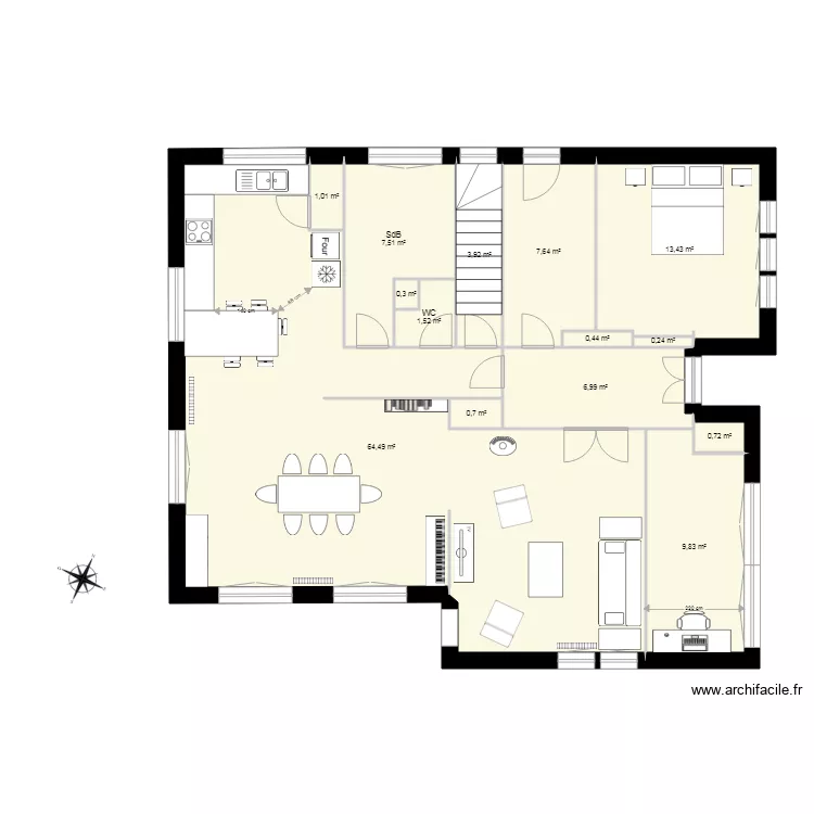 Maison Bérange version 1. Plan de Maison Bérange version 1. Plan de
