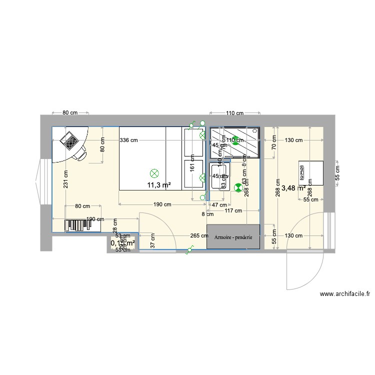 Plan chambre RDC V2. Plan de 0 pièce et 0 m2