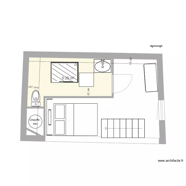chambre verte 1. Plan de 