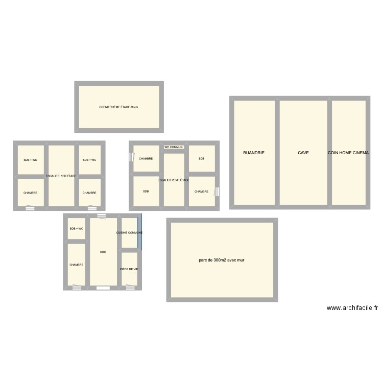 projet . Plan de 0 pièce et 0 m2