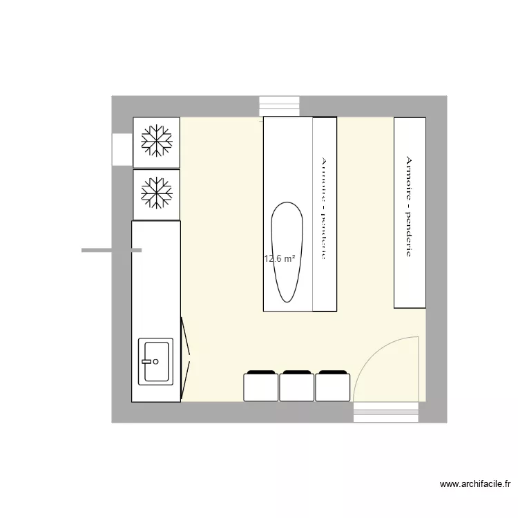 buanderie am&eacute;nagement 1. Plan de 