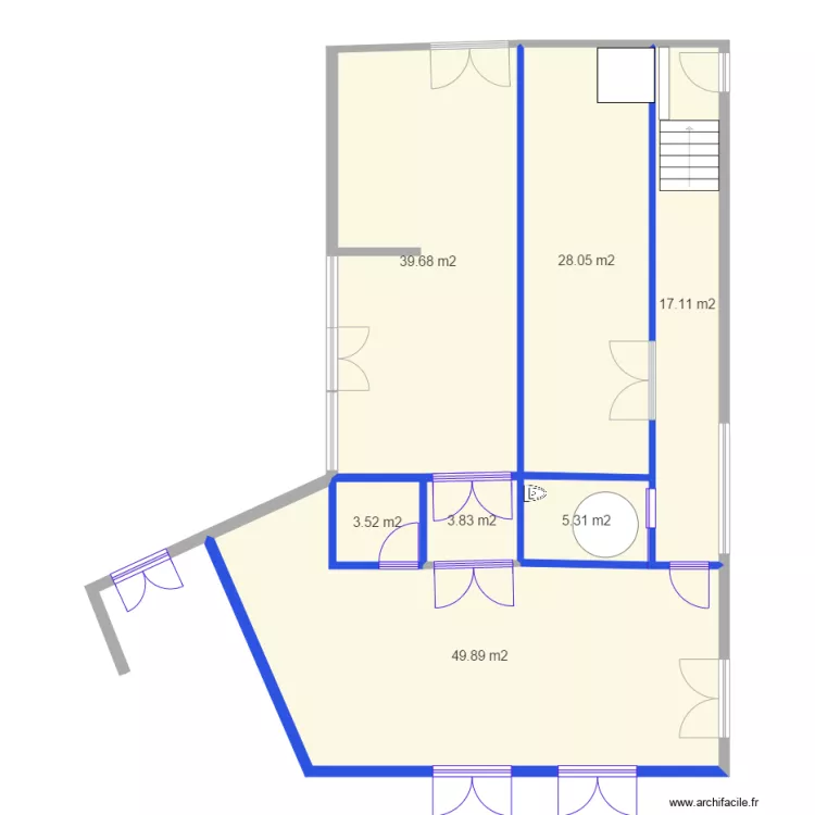 extension espace culturel projet. Plan de 