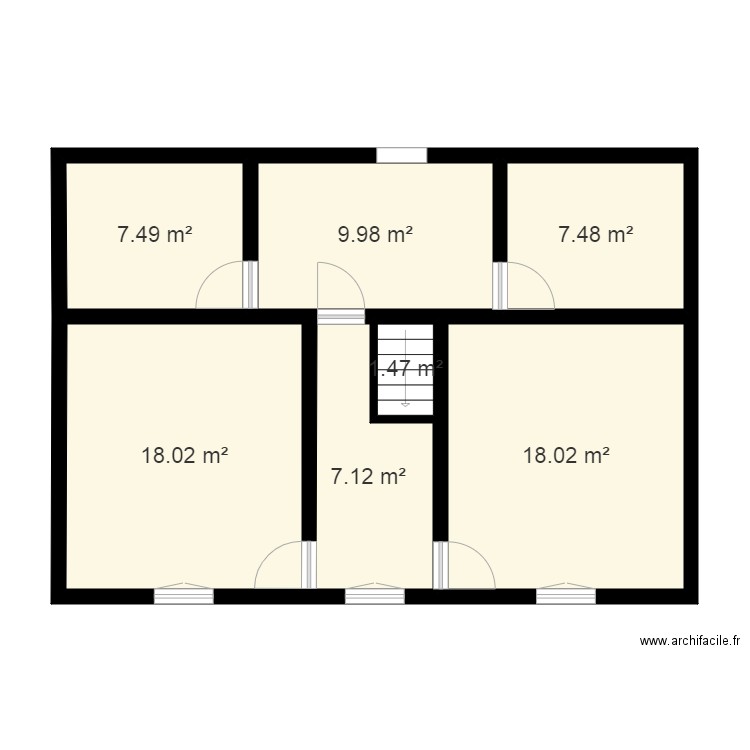 Maison Hamelincourt Etage1. Plan de 0 pièce et 0 m2