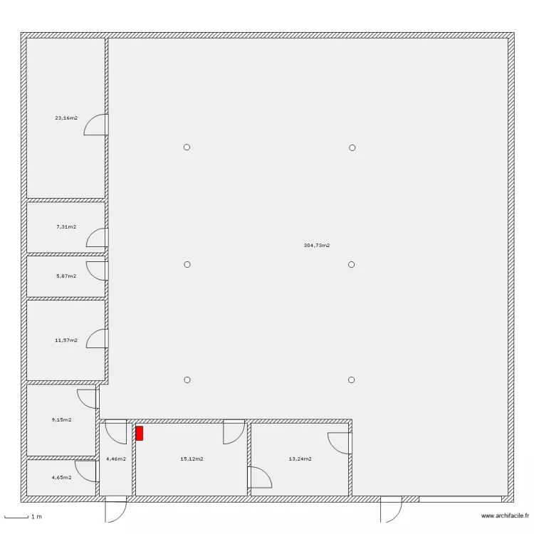 local n&deg;16 Pavilly. Plan de 