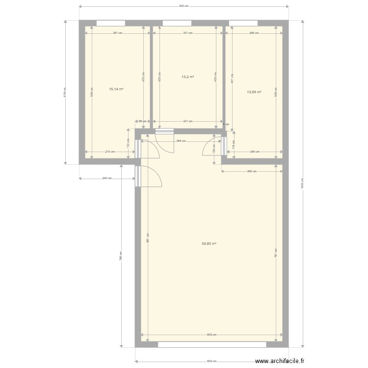 TPNA Niort RDC V1 cloisons salle de repos. Plan de 0 pièce et 0 m2
