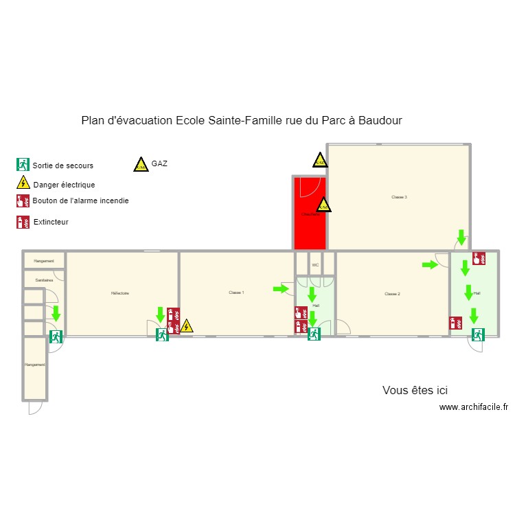 Sainte Famille01. Plan de 14 pièces et 215 m2