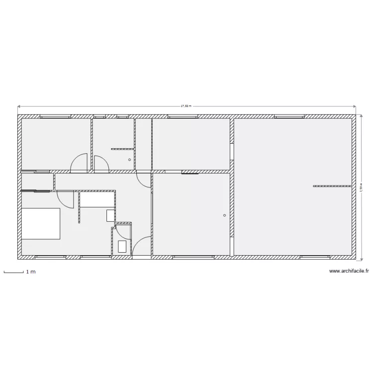 Etage de Vie SB2. Plan de 