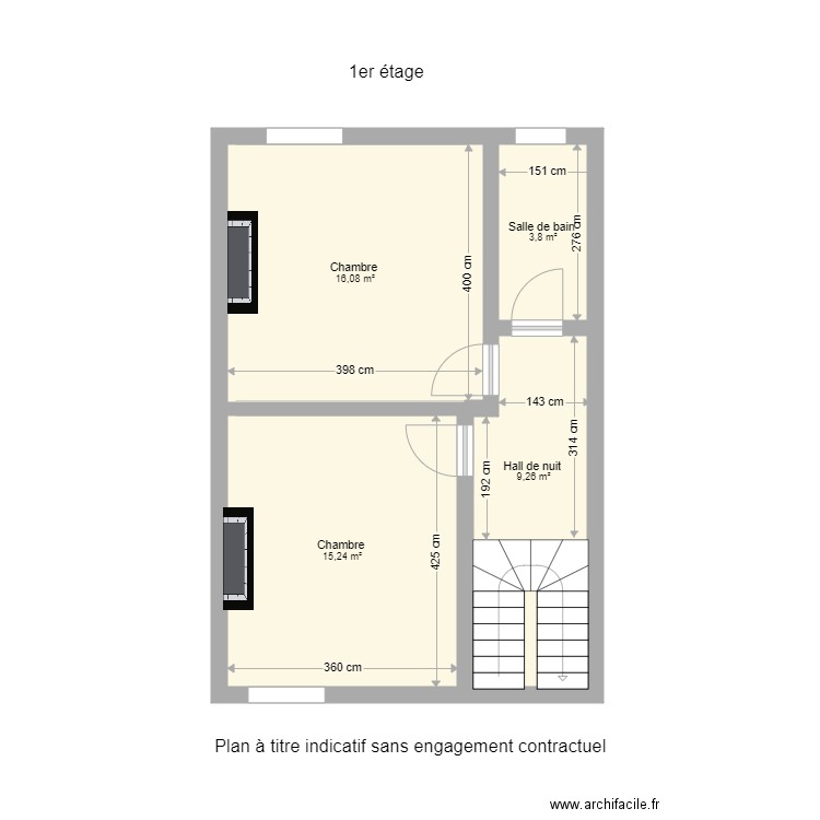 Herve étage . Plan de 0 pièce et 0 m2