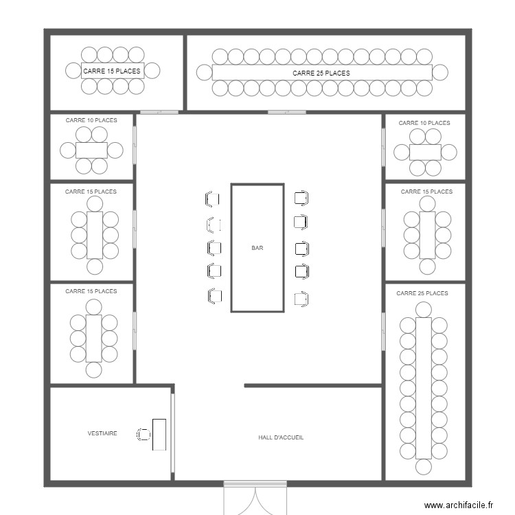 LE CARRE. Plan de 11 pièces et 188 m2