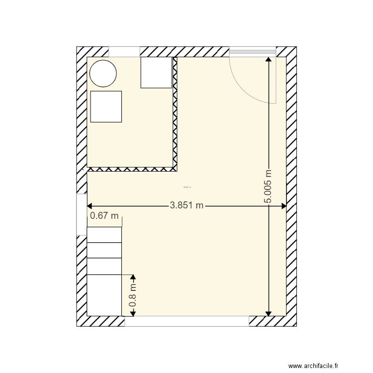 COTES PORTIER CLOISONS. Plan de 0 pièce et 0 m2