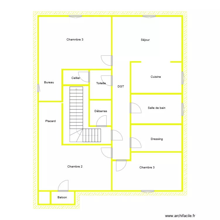 APPARTEMENT 3 EME PLAISANCE. Plan de 