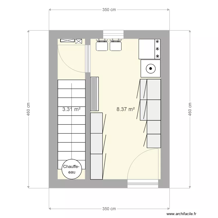 cellier. Plan de cellier. Plan de