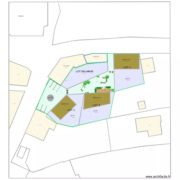 Parcelle LAUZACH Projet 1. Plan de 
