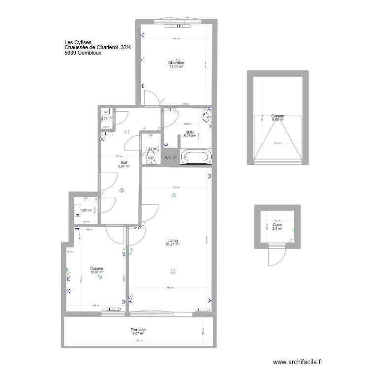 Cytises. Plan de 0 pièce et 0 m2
