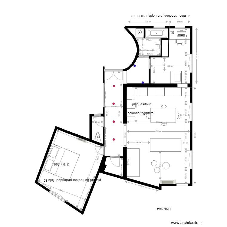 justine 28 novembre. Plan de 