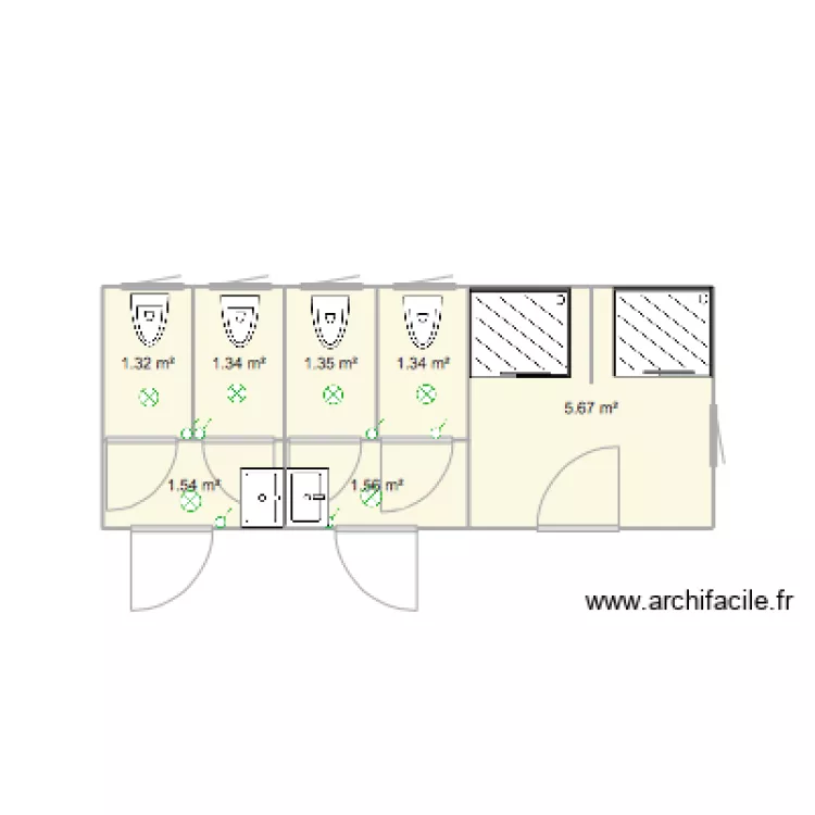 GUEZ CARAIBES 5 LOC. Plan de 