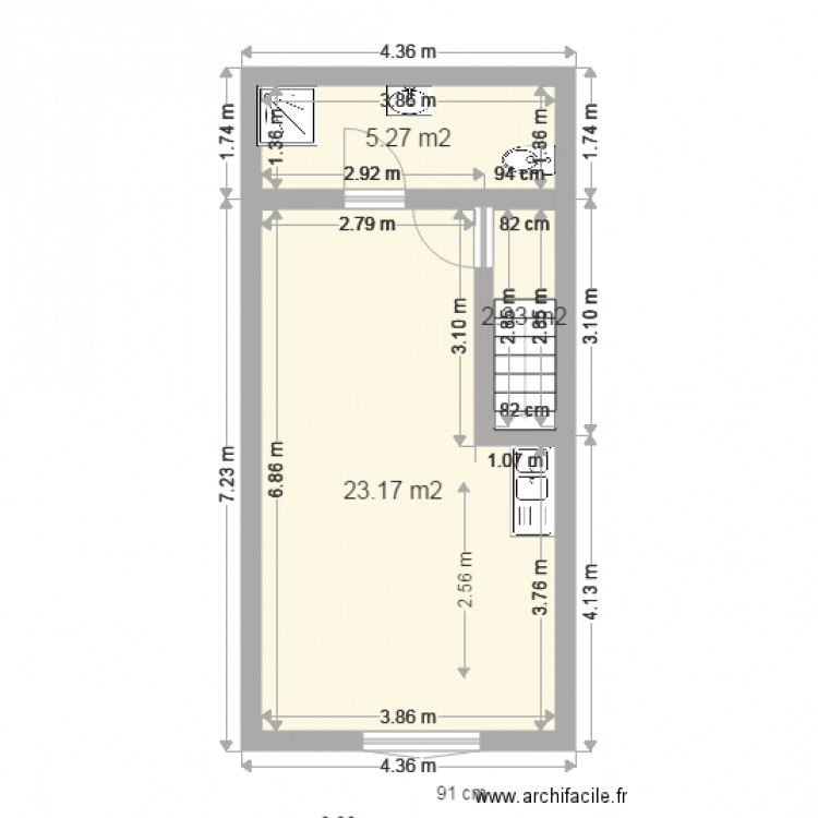 soubiran 2EME EXISTANT. Plan de 0 pièce et 0 m2