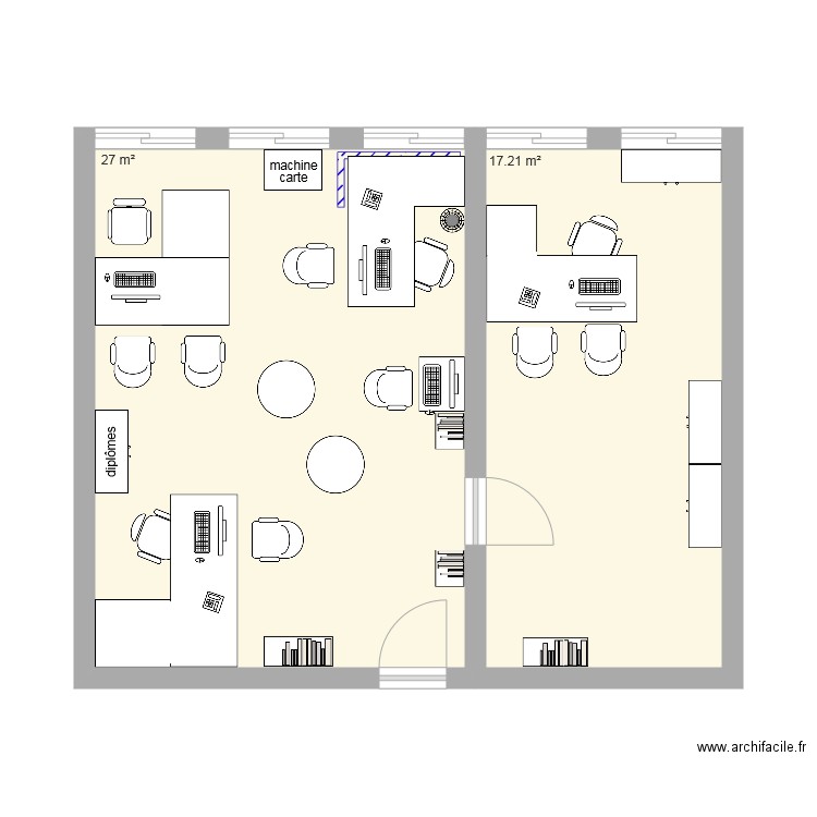 Nouveau bureau accueil 2. Plan de 0 pièce et 0 m2