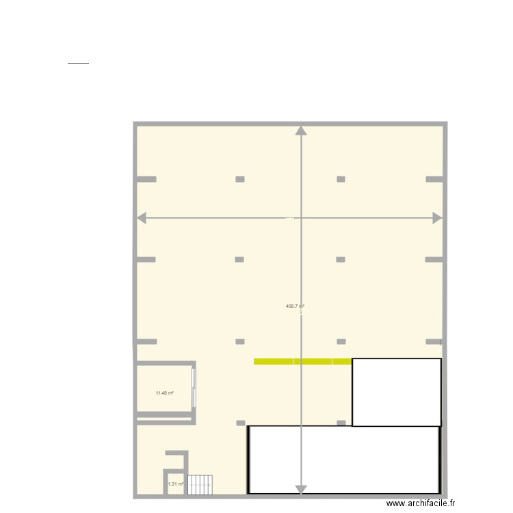 Dernier étage. Plan de 0 pièce et 0 m2