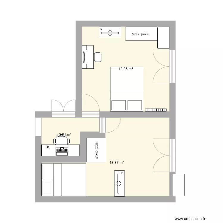 CHAMBRE. Plan de 