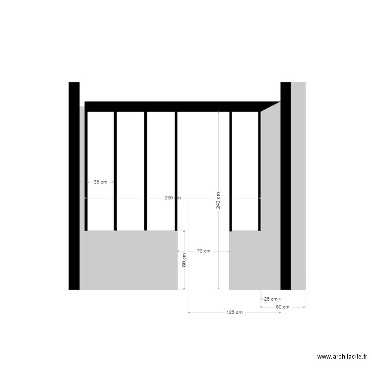 Monge mur chambre4. Plan de 0 pièce et 0 m2