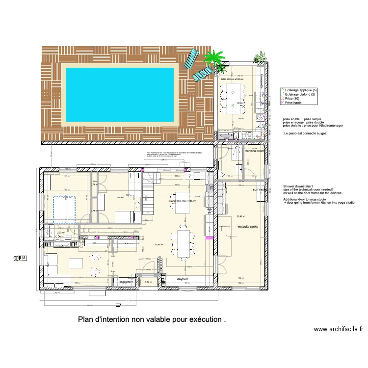 Toki alegera ground floor esquisse 6. Plan de 11 pièces et 159 m2
