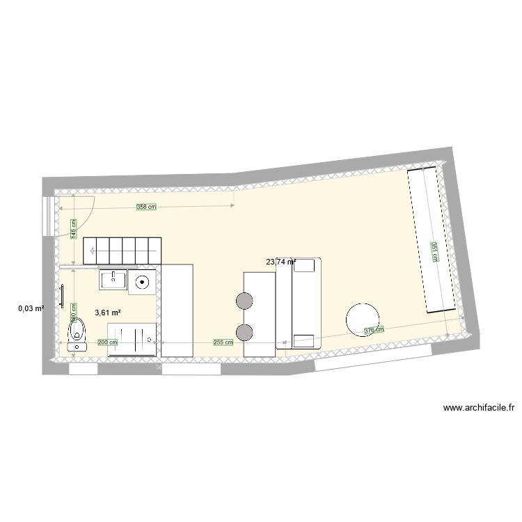 Loge projet. Plan de 0 pièce et 0 m2 Loge projet. Plan de 0 pièce et 0 m2