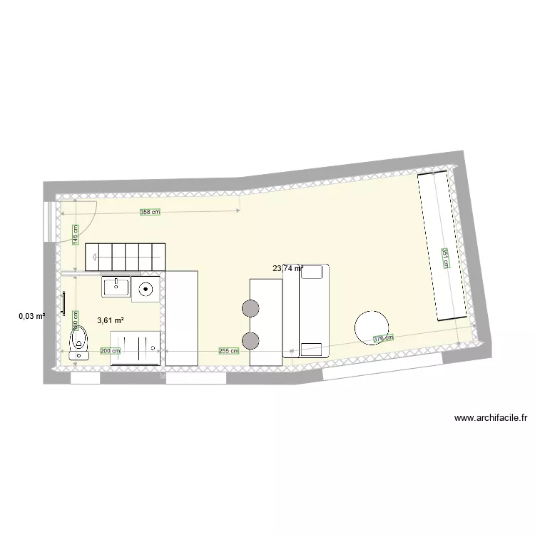 Loge projet. Plan de 