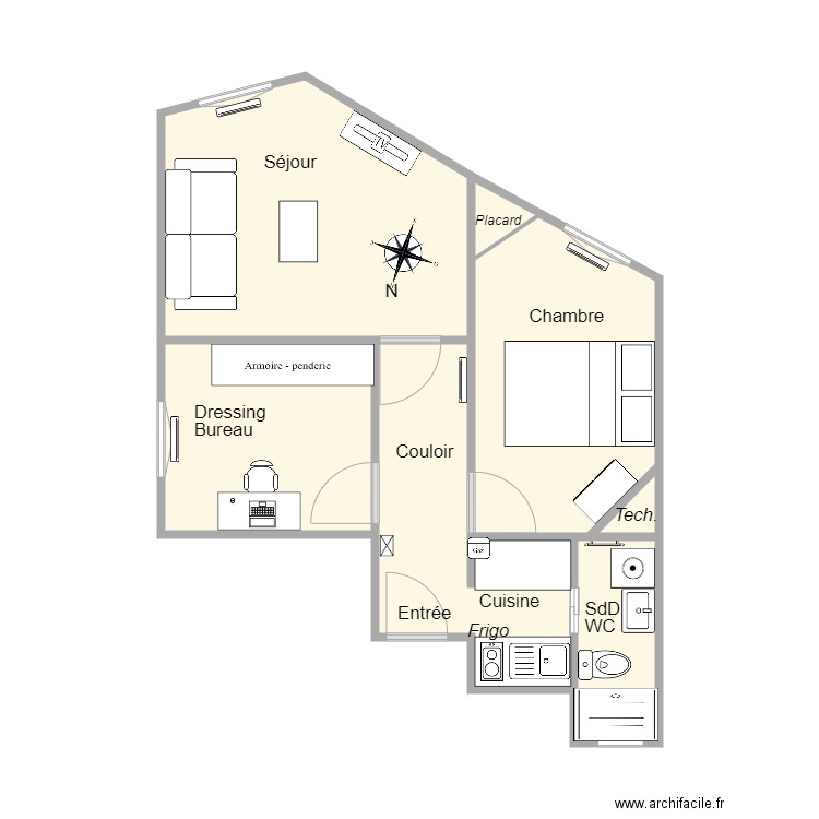 115 Parmentier. Plan de 0 pièce et 0 m2