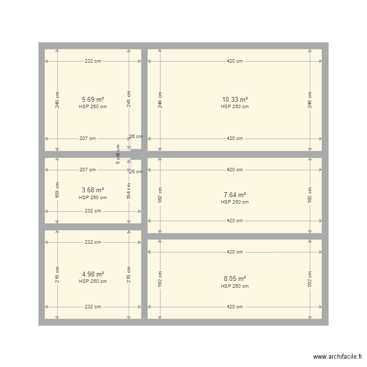 plan bb. Plan de 0 pièce et 0 m2