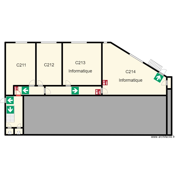 IDBHBlocCniveau+2bis. Plan de 11 pièces et 477 m2