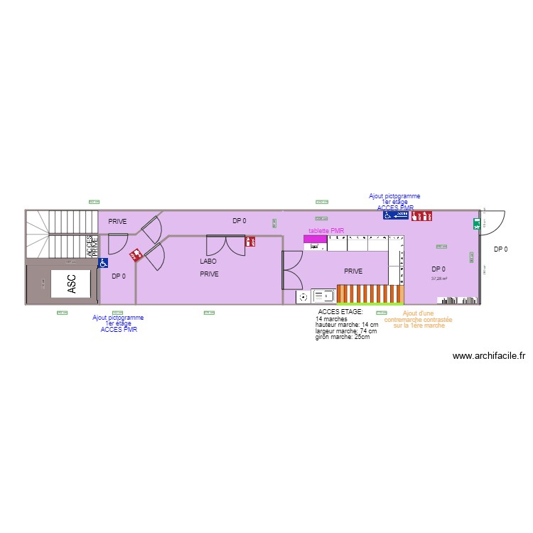 GVELLA RDC APRES TRAVAUX. Plan de 0 pièce et 0 m2