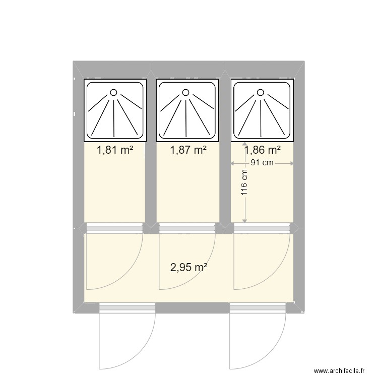 SDB TEMPO    PROJET 4b. Plan de 0 pièce et 0 m2