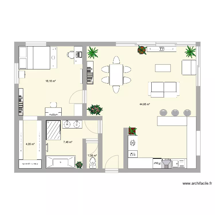 Appartement. Plan de 