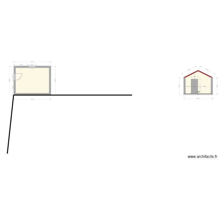 Abri. Plan de 0 pièce et 0 m2