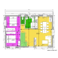 Chalet bois avec étage sous 2 pentes