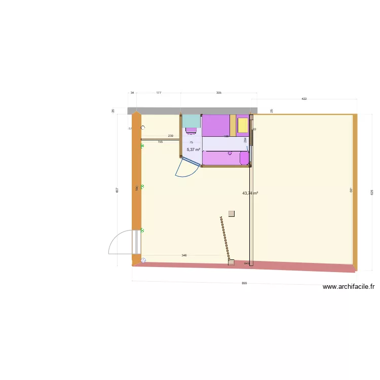 Abris sur terrasse 05. Plan de 