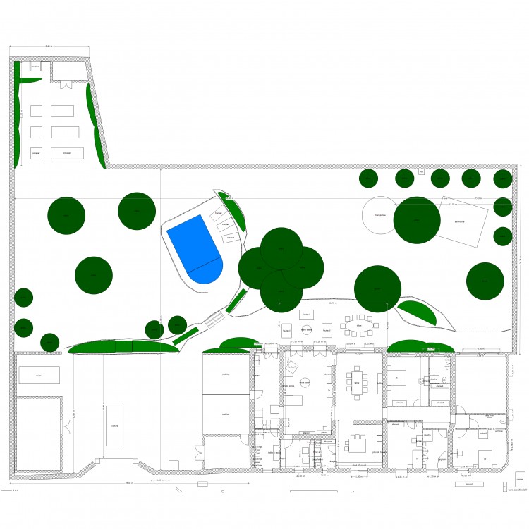 jardin. Plan de 0 pièce et 0 m2