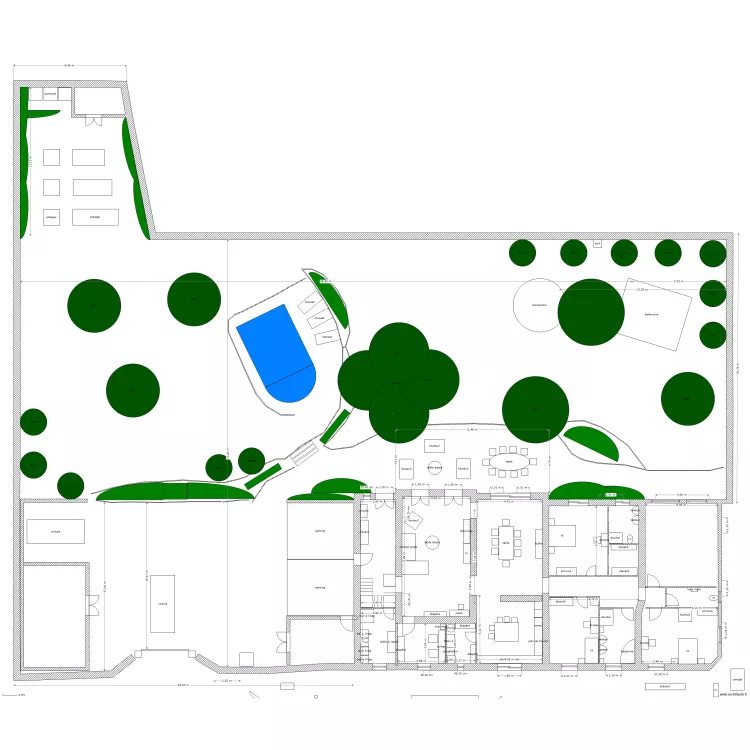 jardin. Plan de 