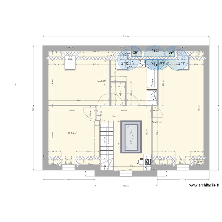 Kodjo V2 Armancourt étage. Plan de 6 pièces et 69 m2