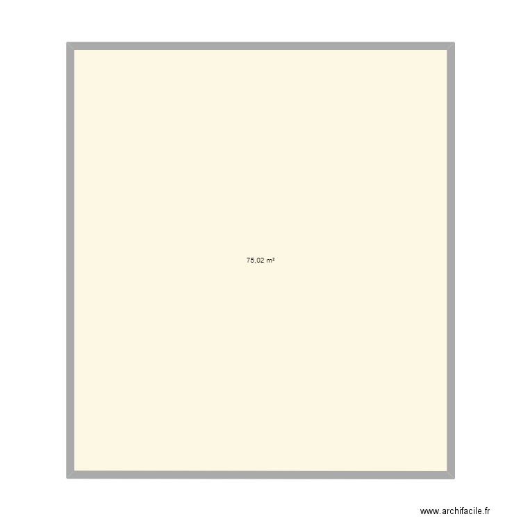 Toiture vue de haut avec Velux. Plan de 1 pièce et 75 m2