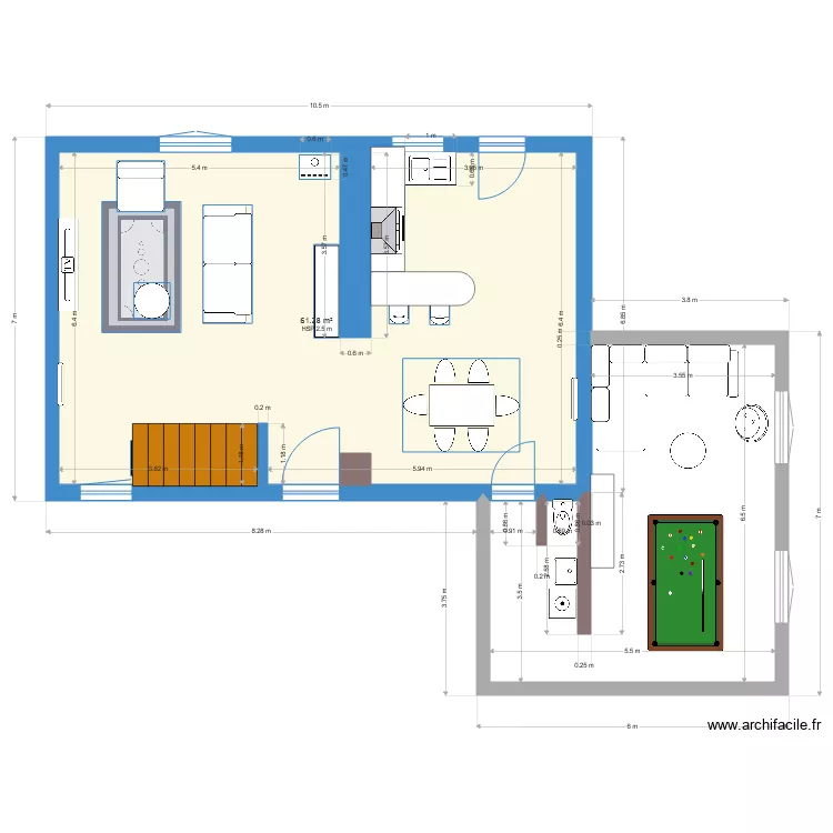 Maison Eric 2. Plan de 
