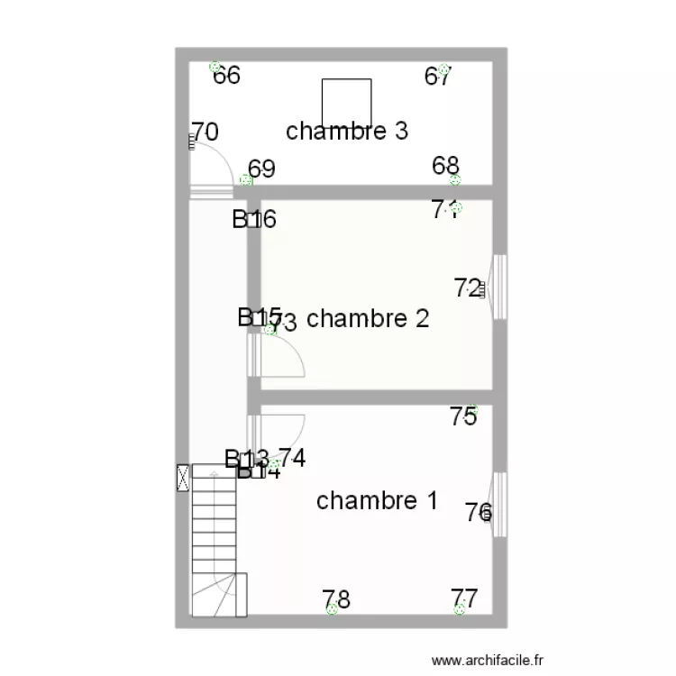 schneider sylvain logement 1 1er Etage prise. Plan de 